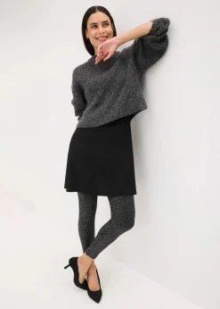 Thermo-Strumpfleggings aus Glitzergarn