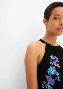 Top aus fließendem Viskose-Mix