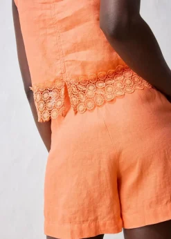 Top aus reinem Leinen