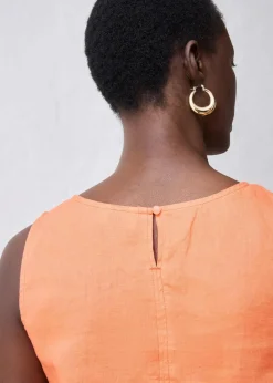 Top aus reinem Leinen