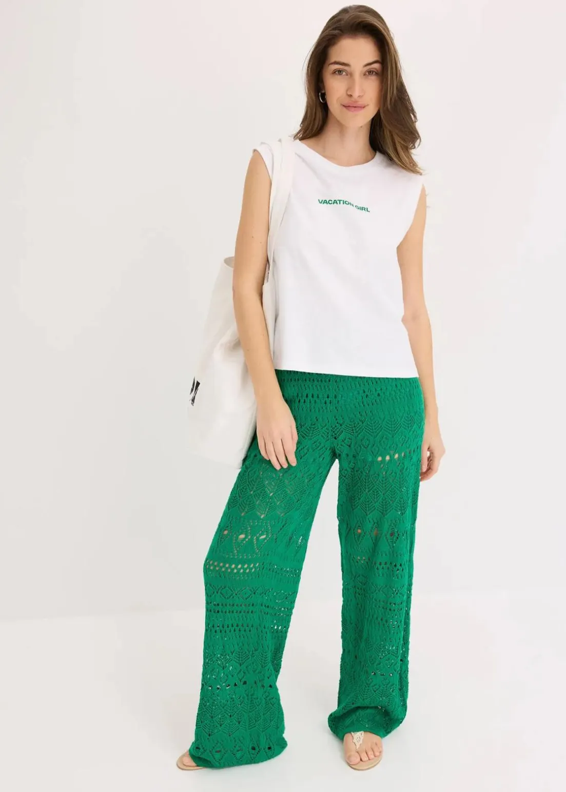 Top aus reiner Baumwolle