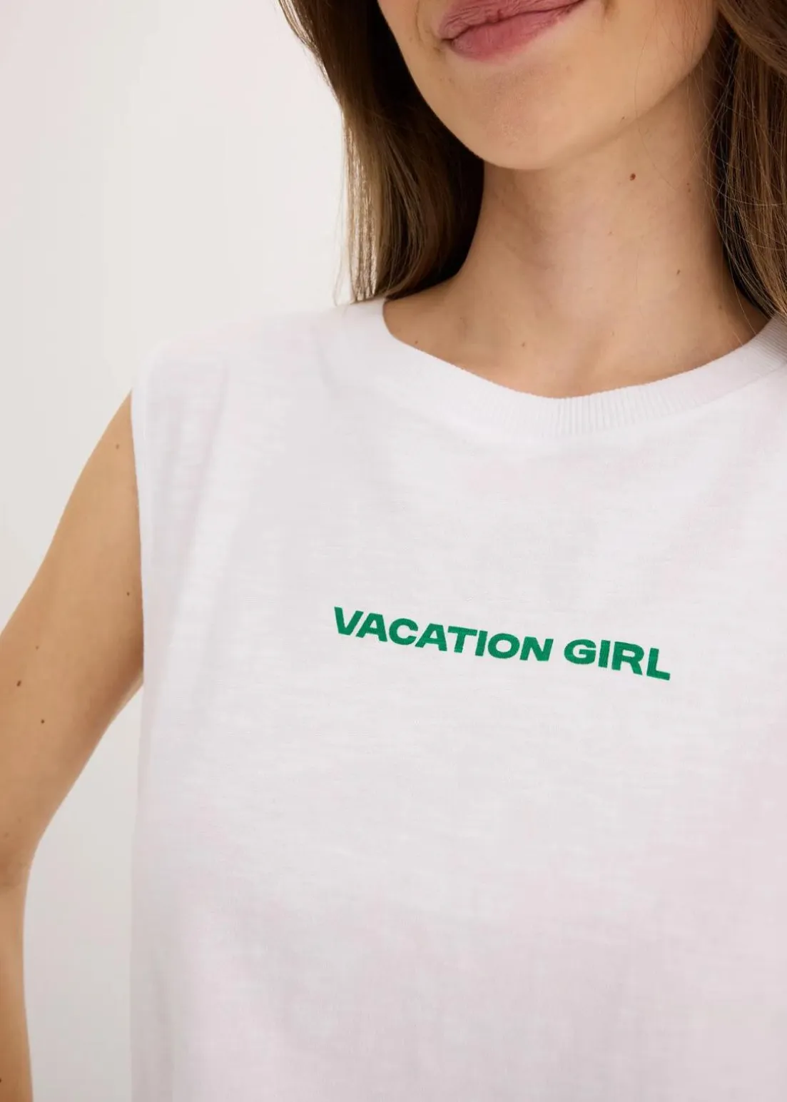 Top aus reiner Baumwolle