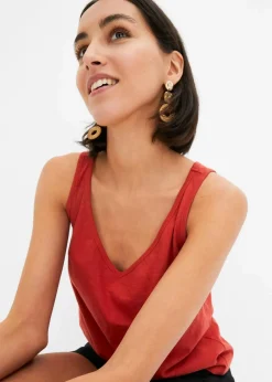 Top aus reiner Bio-Baumwolle