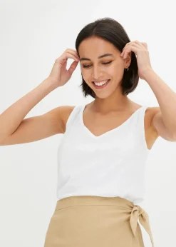 Top aus reiner Bio-Baumwolle