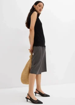 Top aus strukturiertem Crinkle