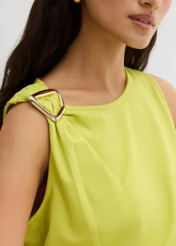 Top aus strukturiertem Crêpe