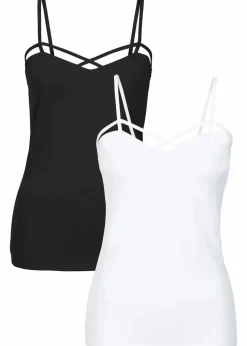 Top 2er-Pack aus Baumwoll-Mix