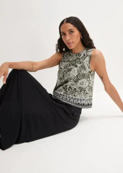 Top mit Muster aus Viskose