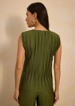 Top mit Plissee