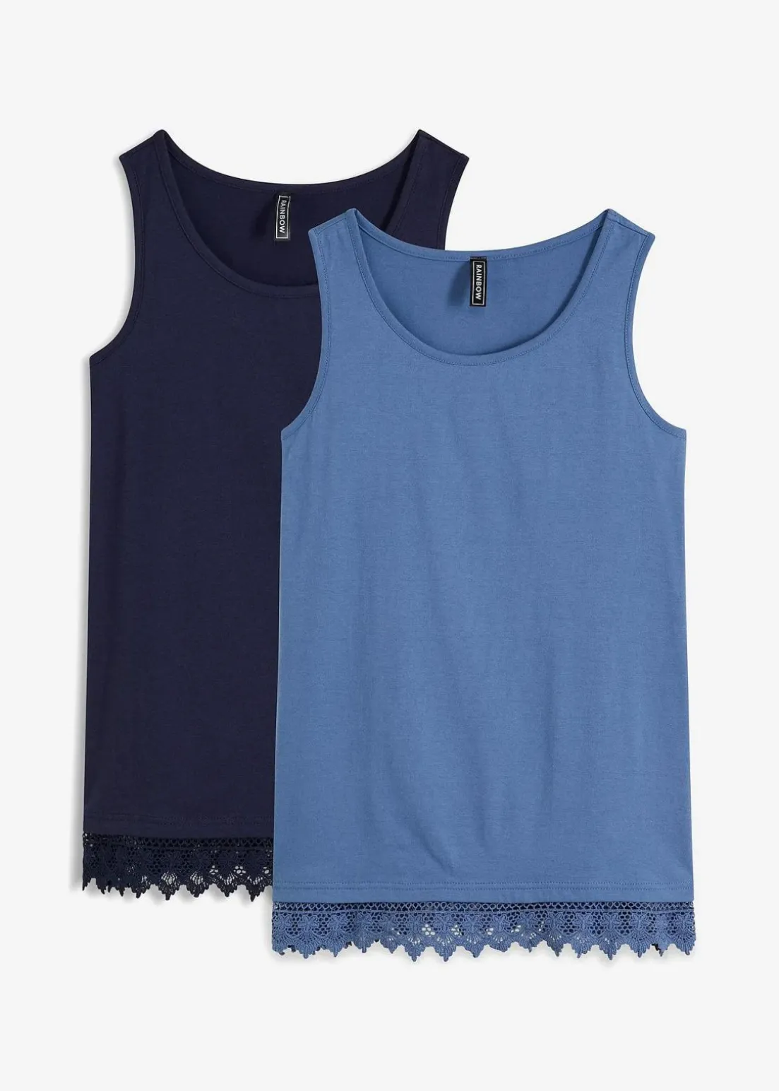 Top mit Spitze (2er-Pack)