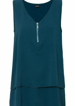 Top mit Zipper aus nachhaltige Viskose