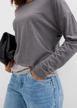 Top und Langarmshirt (2-tlg.Set) aus Jersey