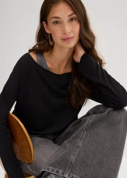 Top und Langarmshirt (2-tlg.Set) aus Jersey