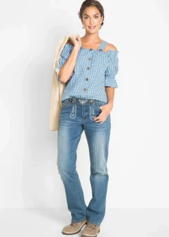 Trachtenbluse mit halbem Arm