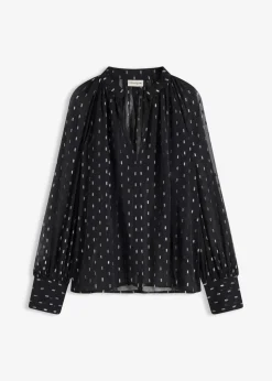 Transparente Schlupfbluse