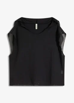 Transparentes Strandhirt mit Kapuze