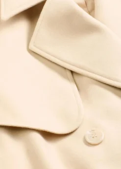 Trenchcoat in Wolloptik