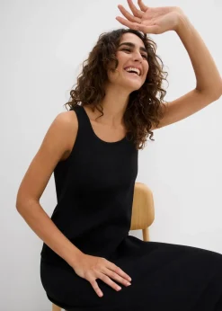 Trägerkleid aus Bio- Baumwoll-Stretch