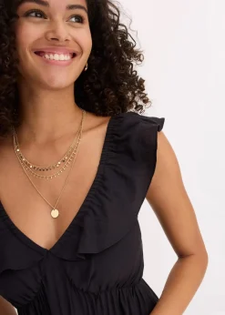 Trägerkleid aus feinem Viskose-Mix