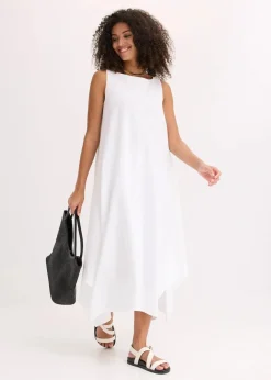 Trägerkleid aus feinem Viskose-Mix