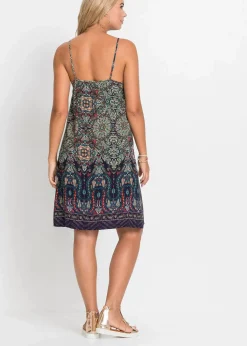 Trägerkleid aus fließender Viskose