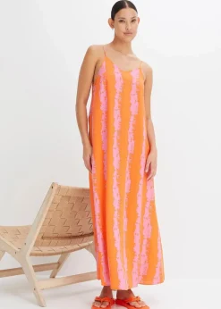 Trägerkleid aus fließender Viskose