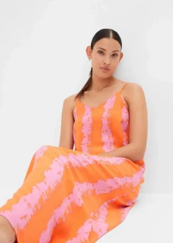 Trägerkleid aus fließender Viskose