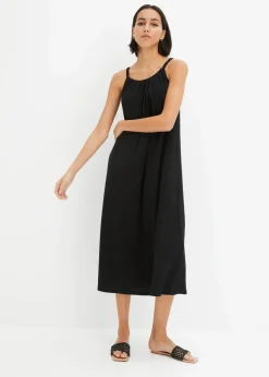 Trägerkleid aus leichtem Crêpe