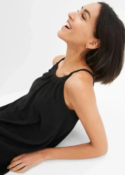 Trägerkleid aus leichtem Crêpe