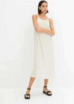 Trägerkleid aus leichtem Crêpe