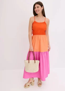 Trägerkleid aus reiner Baumwolle