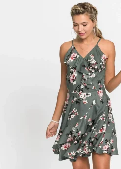 Trägerkleid aus reiner Viskose