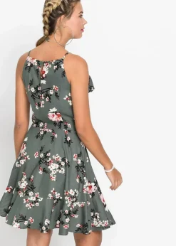 Trägerkleid aus reiner Viskose