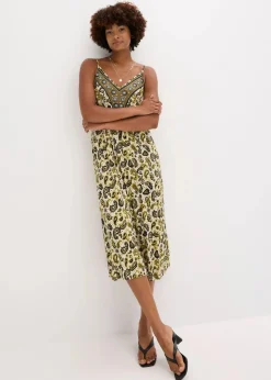 Trägerkleid aus softem Viskose-Mix