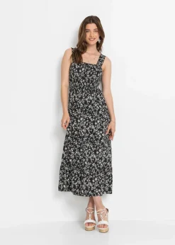 Trägerkleid aus Viskose-Mix