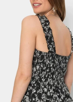 Trägerkleid aus Viskose-Mix