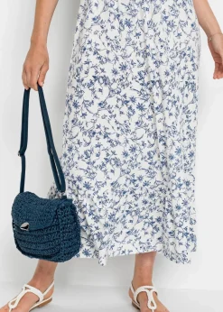 Trägerkleid aus Viskose-Mix