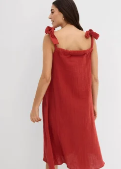 Trägerkleid aus weichem Musselin