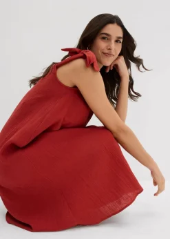 Trägerkleid aus weichem Musselin