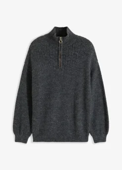 Troyer Pullover mit Ajourmuster