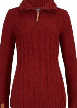 Troyer Pullover mit Zopfmuster