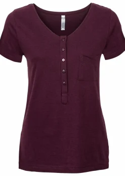 T-Shirt aus Baumwoll-Viskose-Mix