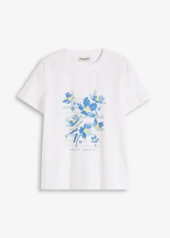 T-Shirt aus elastischem Baumwoll-Mix