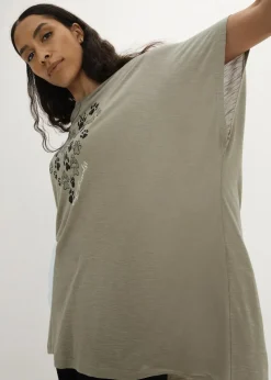 T-Shirt aus fließender Viskose