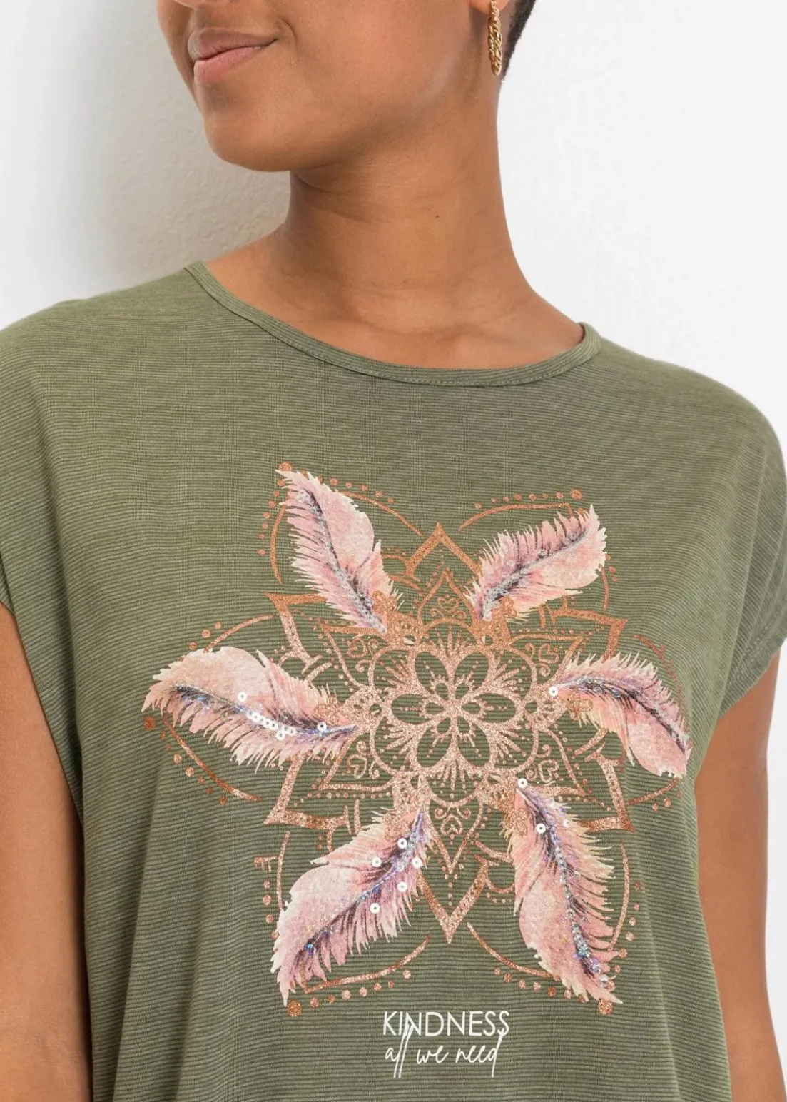 T-Shirt aus softem Viskose-Mix