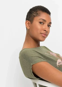 T-Shirt aus softem Viskose-Mix