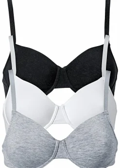 T-Shirt BH mit Bügel aus Bio-Baumwolle (3er Pack)