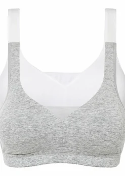 T-Shirt BH ohne Bügel mit Baumwolle (2er Pack)