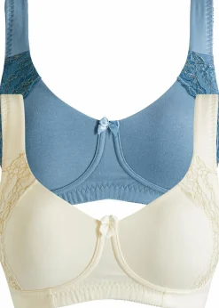 T-Shirt BH ohne Bügel mit Bio-Baumwolle (2er Pack)