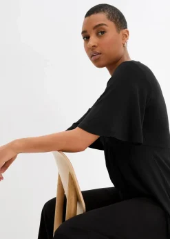 T-Shirt in A-Linie, kurzarm